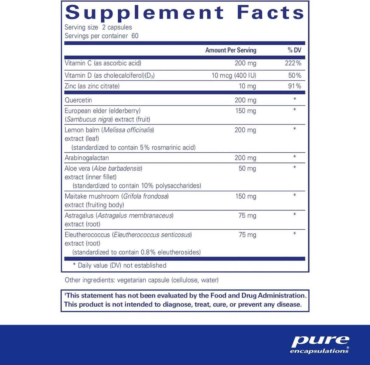 Daily Immune 120 Veggie Caps