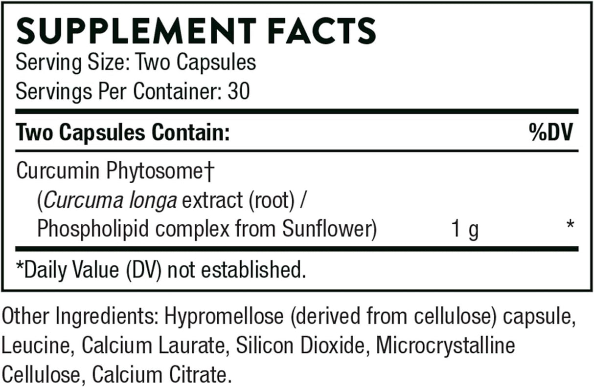 Curcumin Phytosome 1000 Mg Fka Meriva 500-Sf 60 Veggie Caps