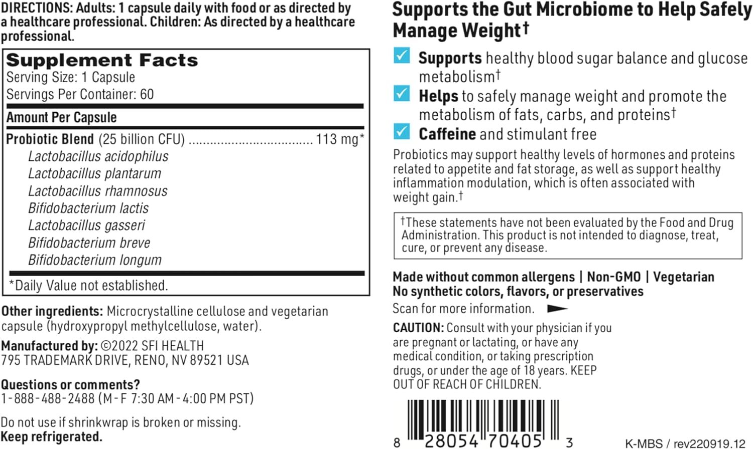 Ther-Biotic Metabolic Formula 60 Veggie Caps
