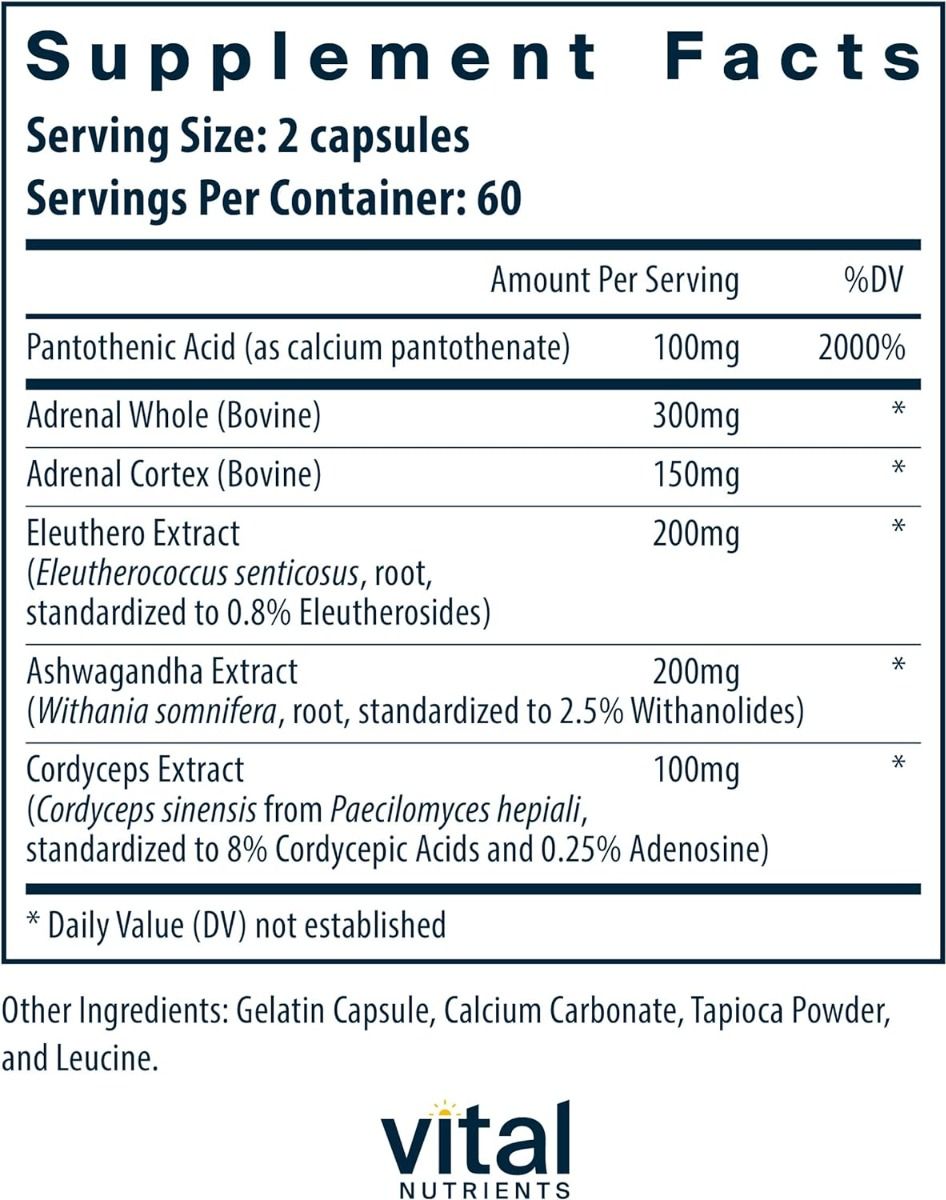 Adrenal Support 120 Capsules