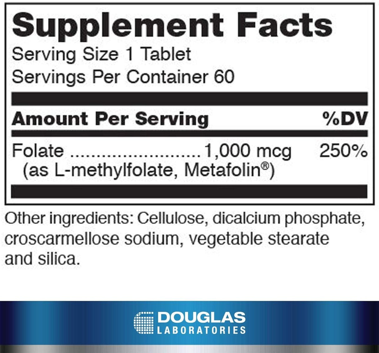 Methyl Folate 60 Tablets