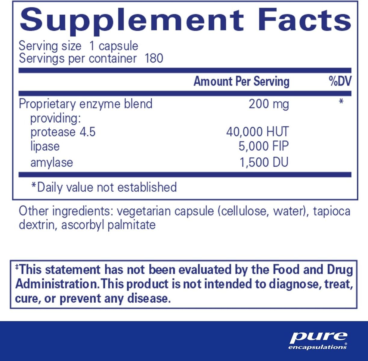 Pancreative Vegenzymes 180 Capsules