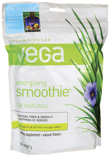 Vega, Energizing Smoothie (Natural) 9.4 oz Pouch