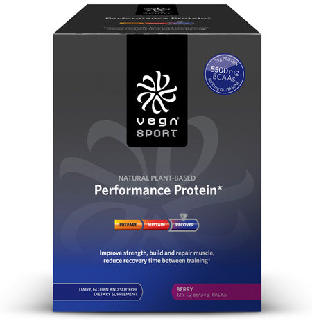 Sequel Naturals, Vega Sport Natural Plant-based Performance Protein (Berry) 12 Packet(s)