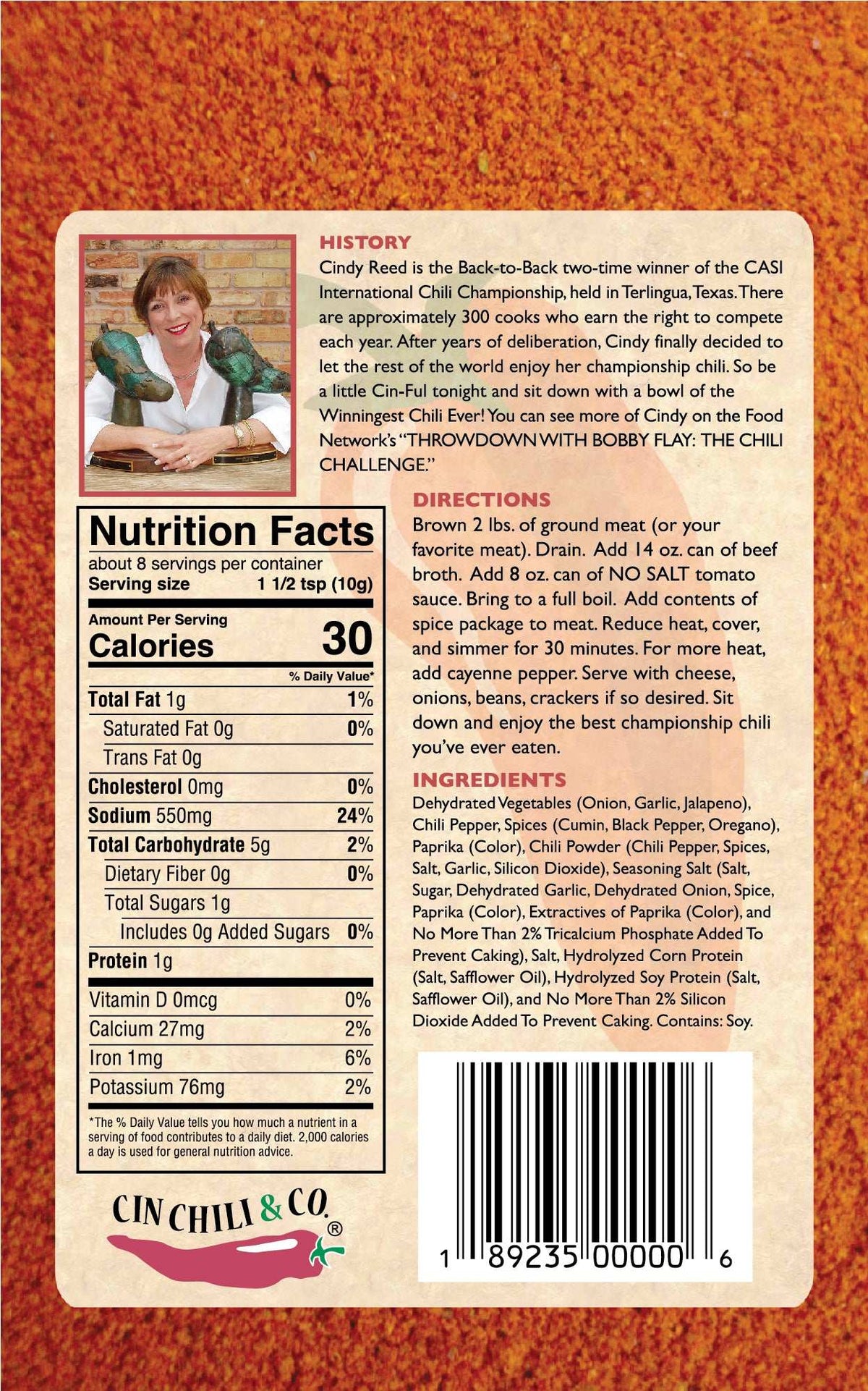 Championship Cin Chili Mix – Award-Winning, Flavor-Packed Delight.