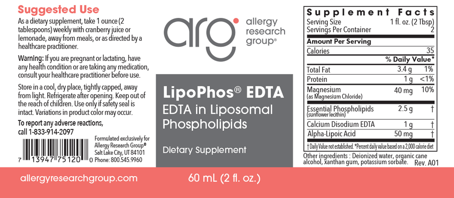 LipoPhos EDTA 2Oz Liquid
