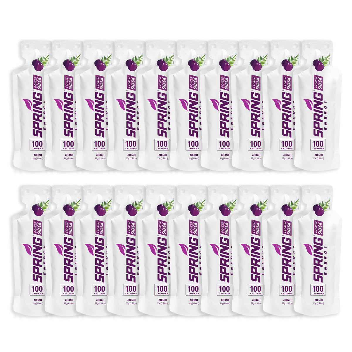 Acai Power Snack (Vegan) 100 Kcal - A Light Energy Gel For Daily Training