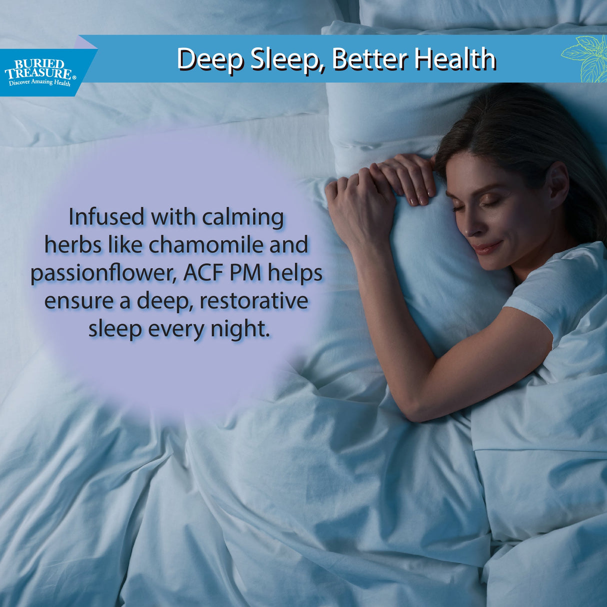 Buried Treasure Liquid Nutrients® ACF PM – Melatonin-Free Liquid Nighttime Sleep Support