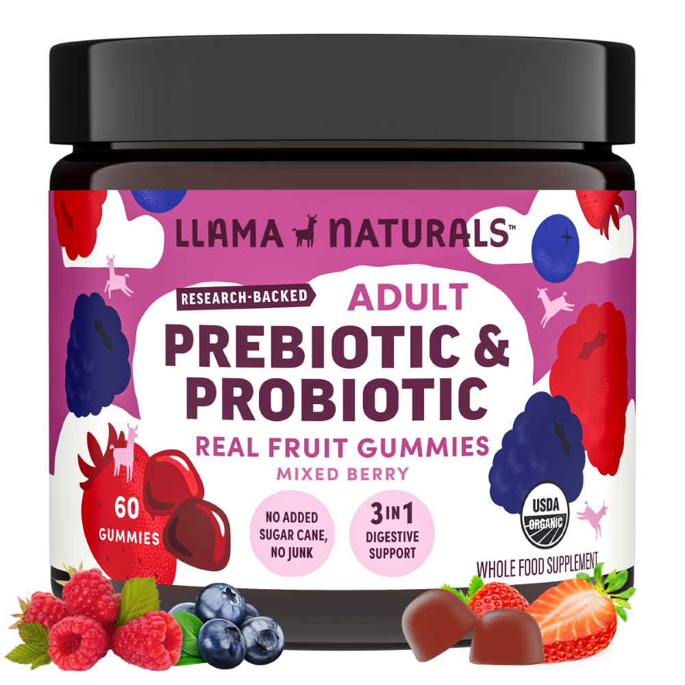 Family Gut Support Bundle – Kids + Adult Pre & Probiotic Gummies – Mixed Berry