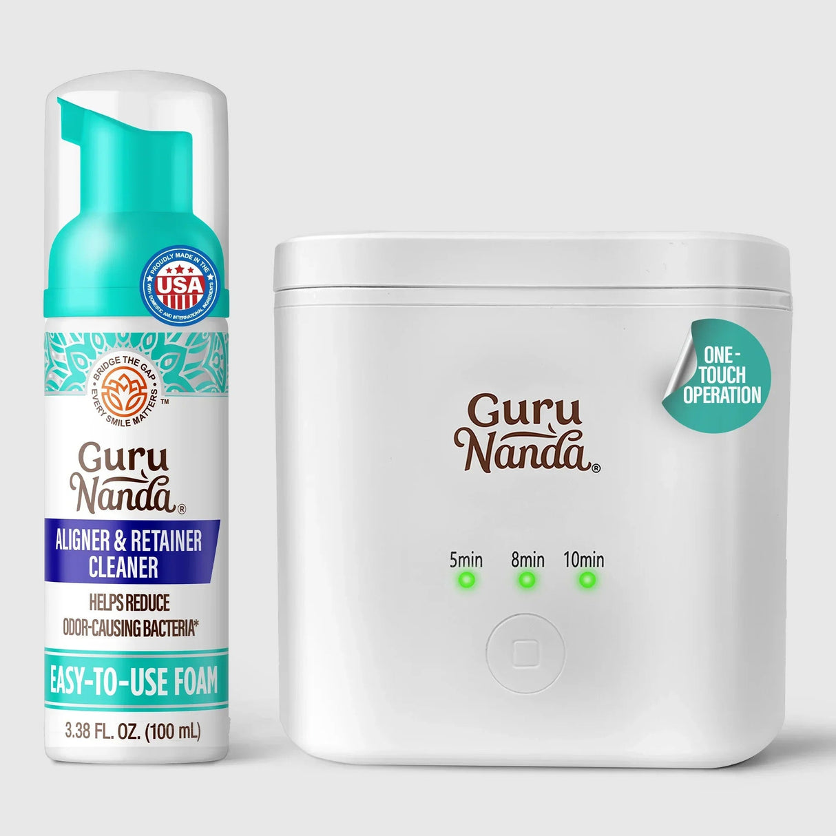 Retainer, Denture & Aligner Foam Cleaner & Cleaning Pod