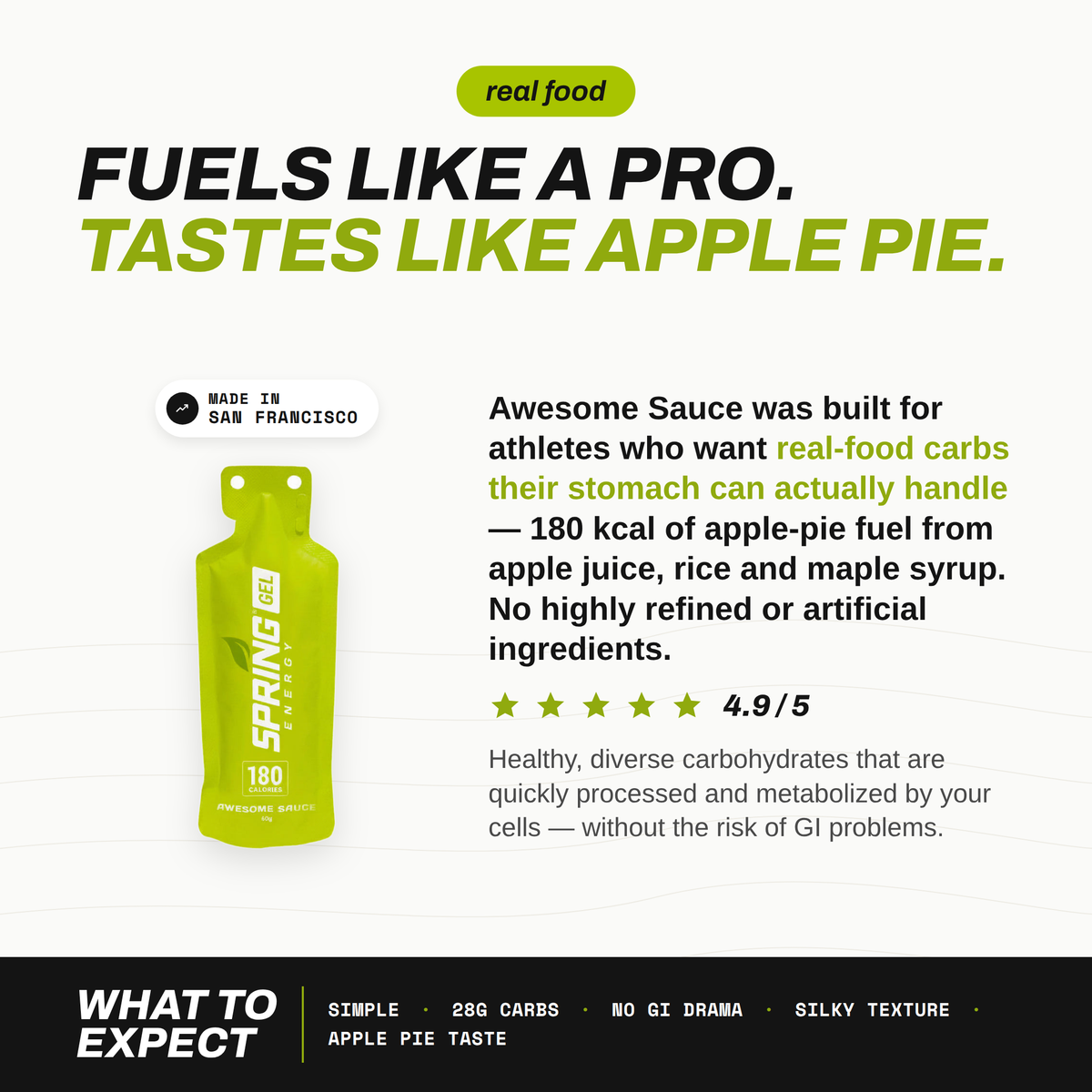 Cinnamon Apple Pie Gel (Vegan) 180 Kcal - Awesome Sauce