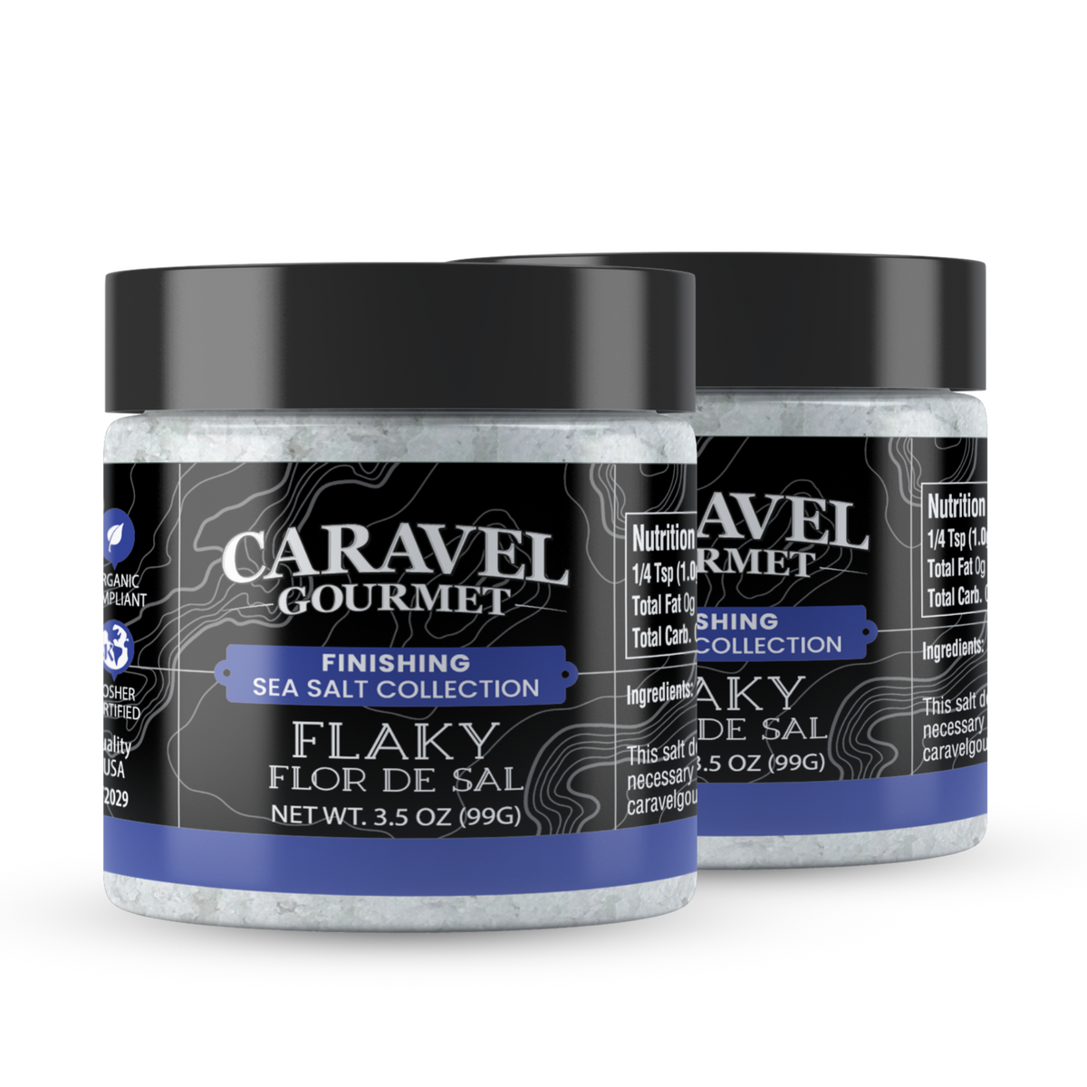 Sea Salt Flakes, Gourmet Flaky Finishing Salt, 3.5 oz Jar2