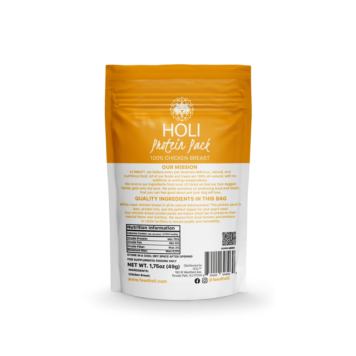 Chicken Breast Dog Food Topper - Freeze Dried - Single Ingredient