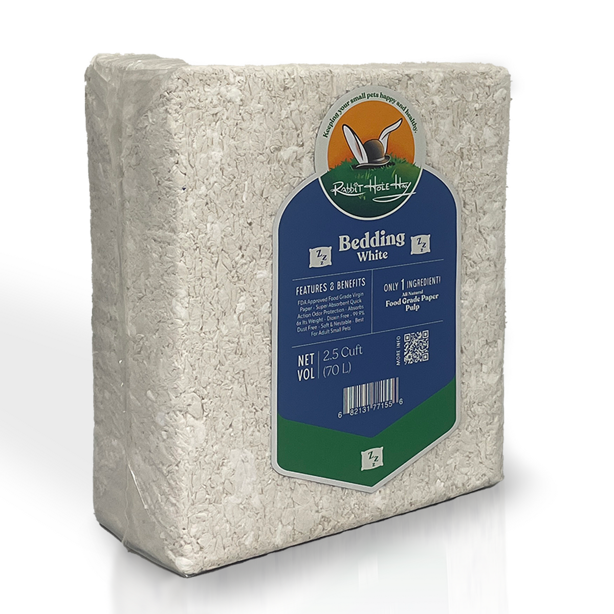 Rabbit Hole Hay Ultra Premium Food Grade White Bedding