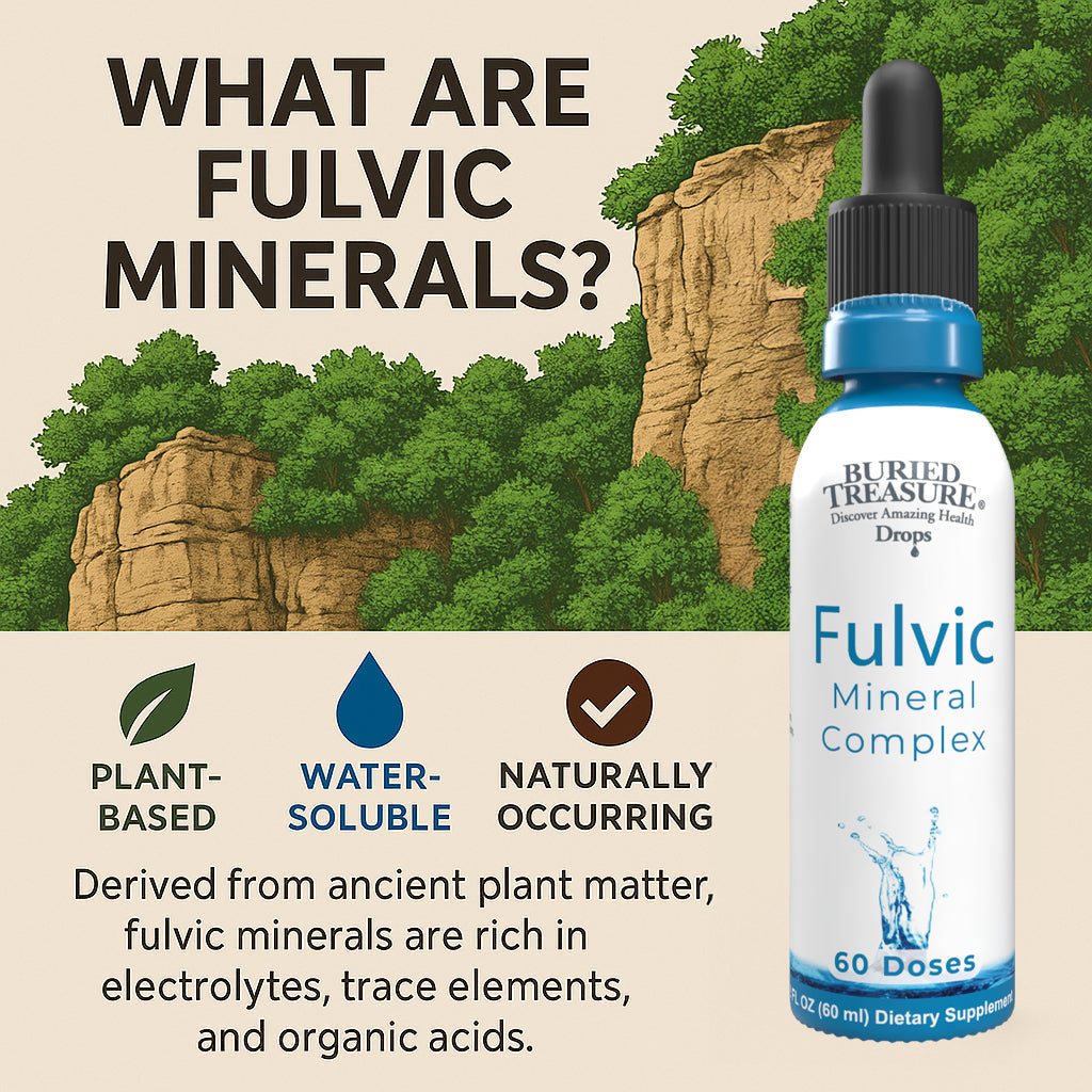 Fulvic Mineral Drops – High-Concentration Fulvic Acid, 2 fl oz