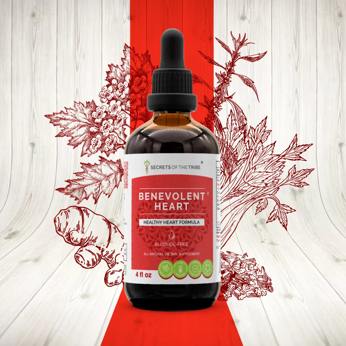 Secrets of the Tribe Benevolent Heart - Healthy Heart Formula