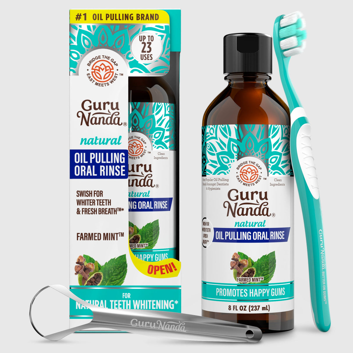 Cocomint Oil Pulling with 7 Essential Oils & Vitamins D3, E & K2