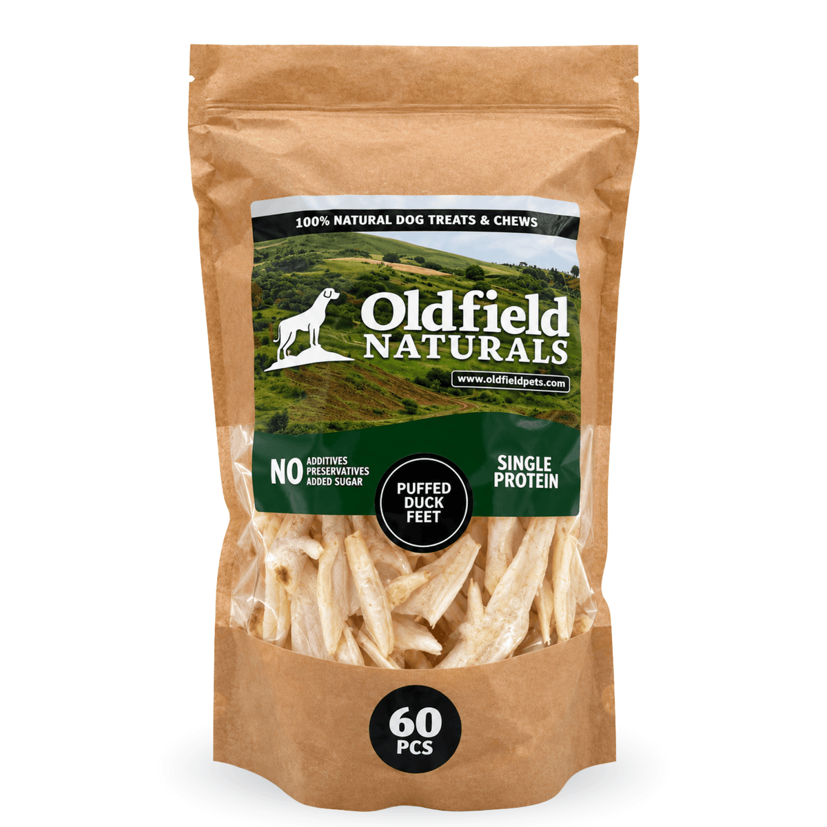 Puffed Duck Feet - Dog Treats