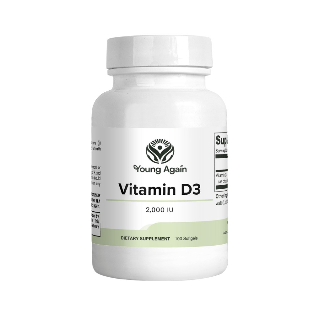 Vitamin D3 (2,000 IU) - A Natural Dietary Supplement
