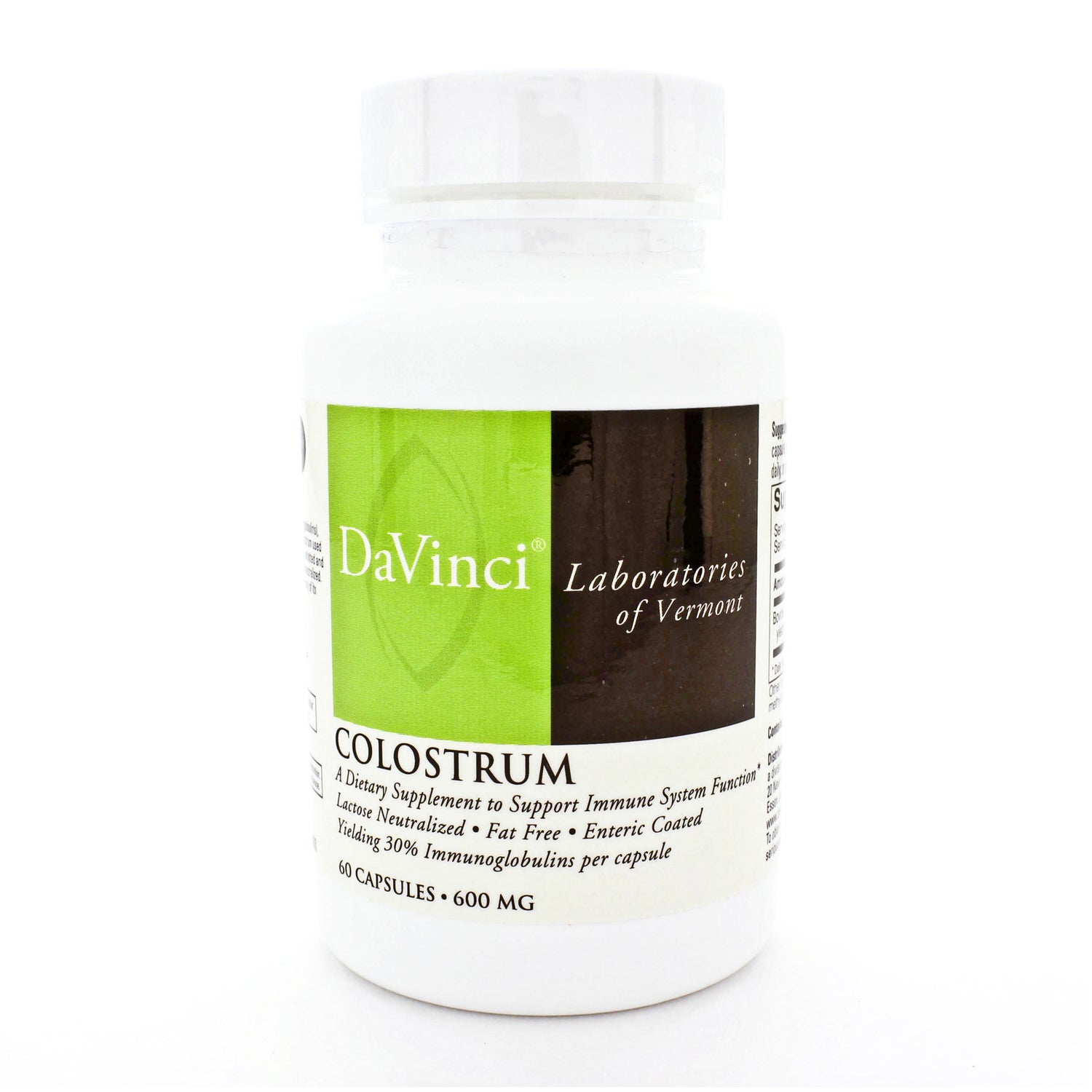 DaVinci Laboratories, Colostrum 600mg 60c