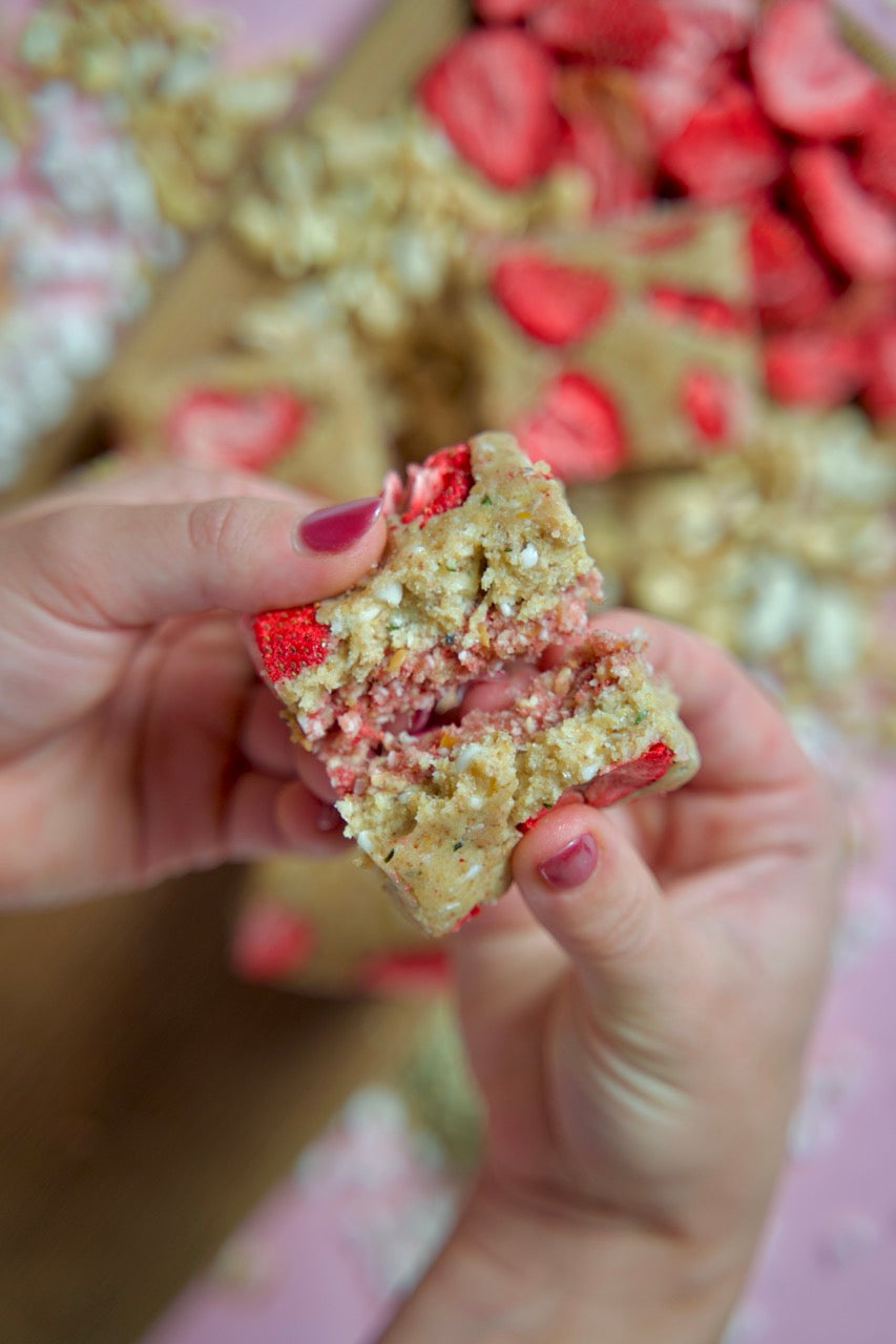 Strawberry Protein Bars