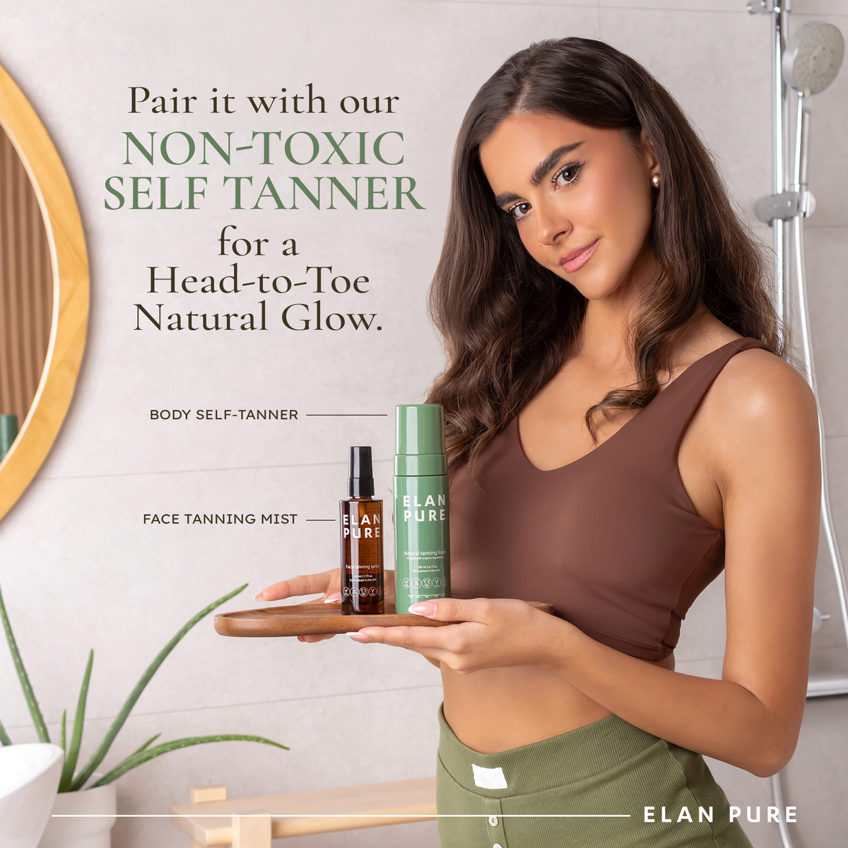Starter Tanning Bundle: Non-Toxic Self-Tan and Mitt