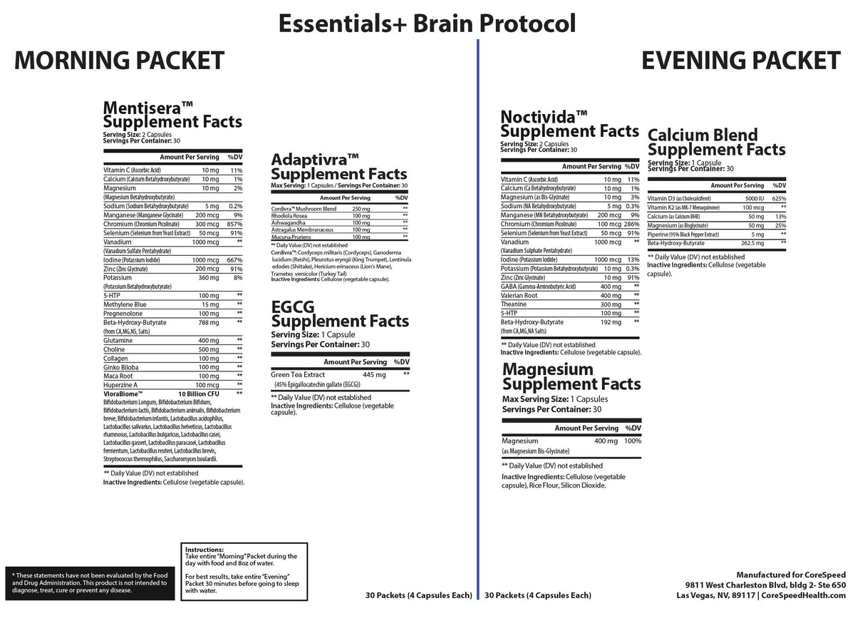 Essentials+ Brain Health Support