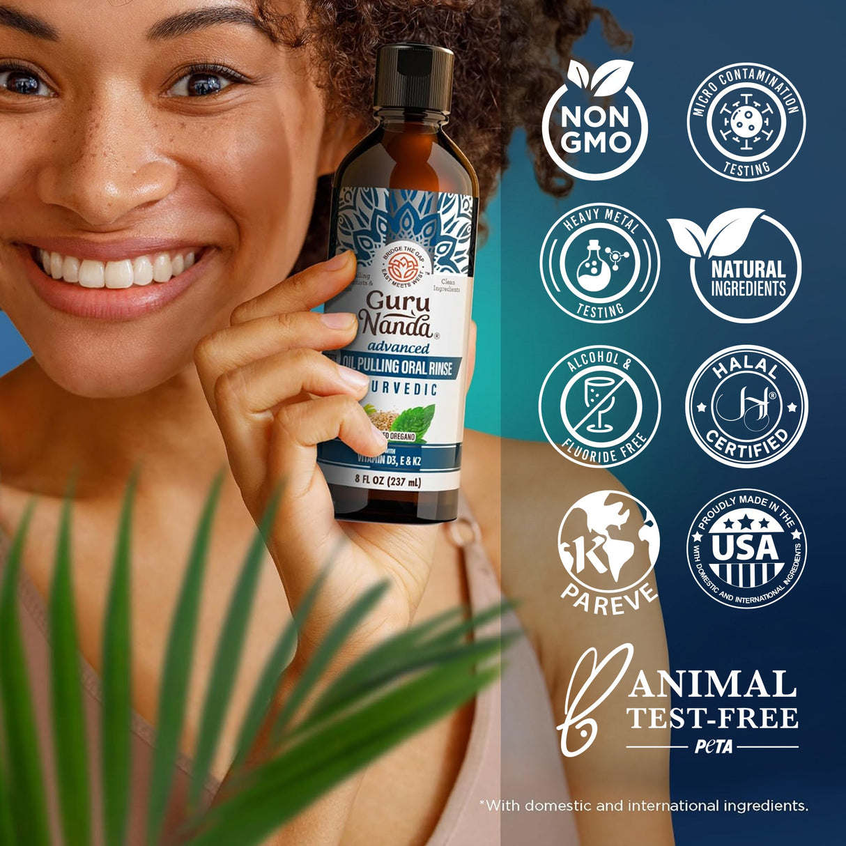 Advanced Oil Pulling with Sesame & Oregano – 8 fl. oz.