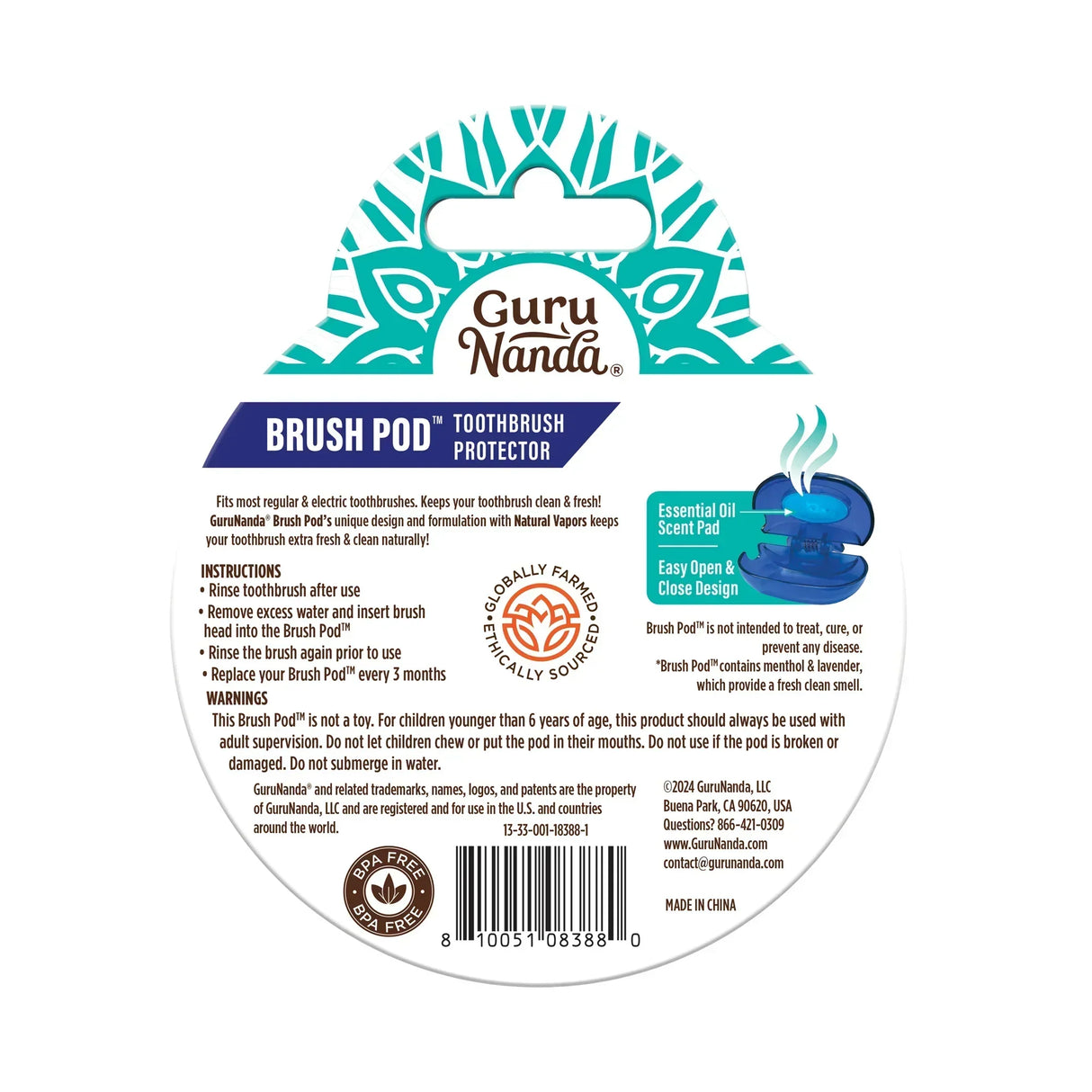 Brush Pod Toothbrush Protector