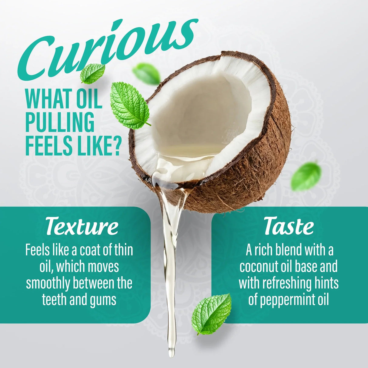 Cocomint Oil Pulling with 7 Essential Oils & Vitamins D3, E & K2