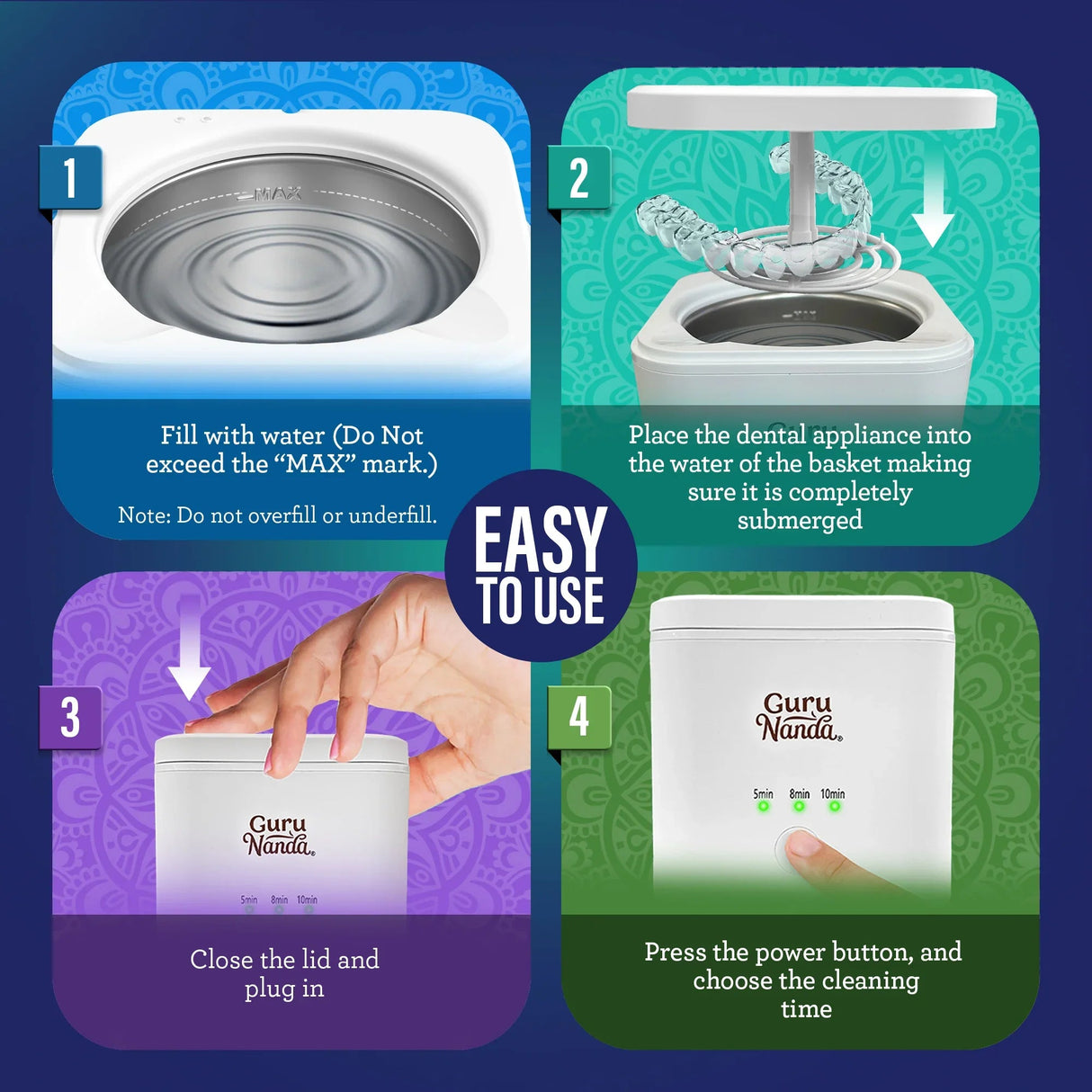 Retainer & Denture Cleaning Pod