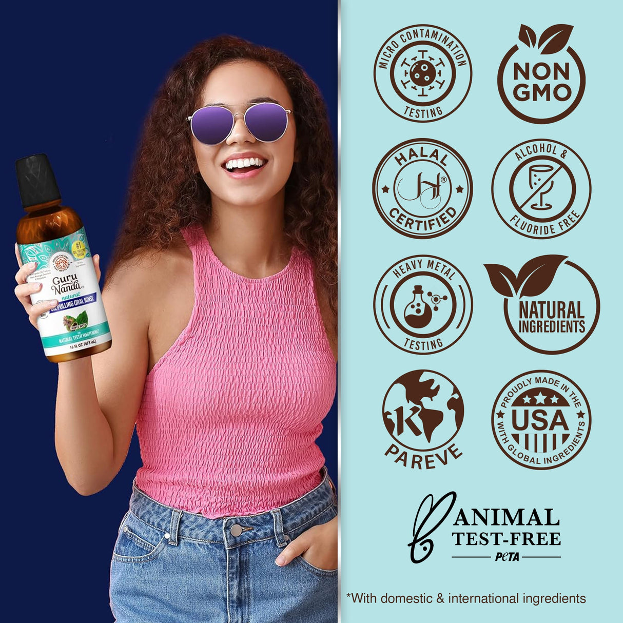 Cocomint Oil Pulling with 7 Essential Oils & Vitamins D3, E & K2