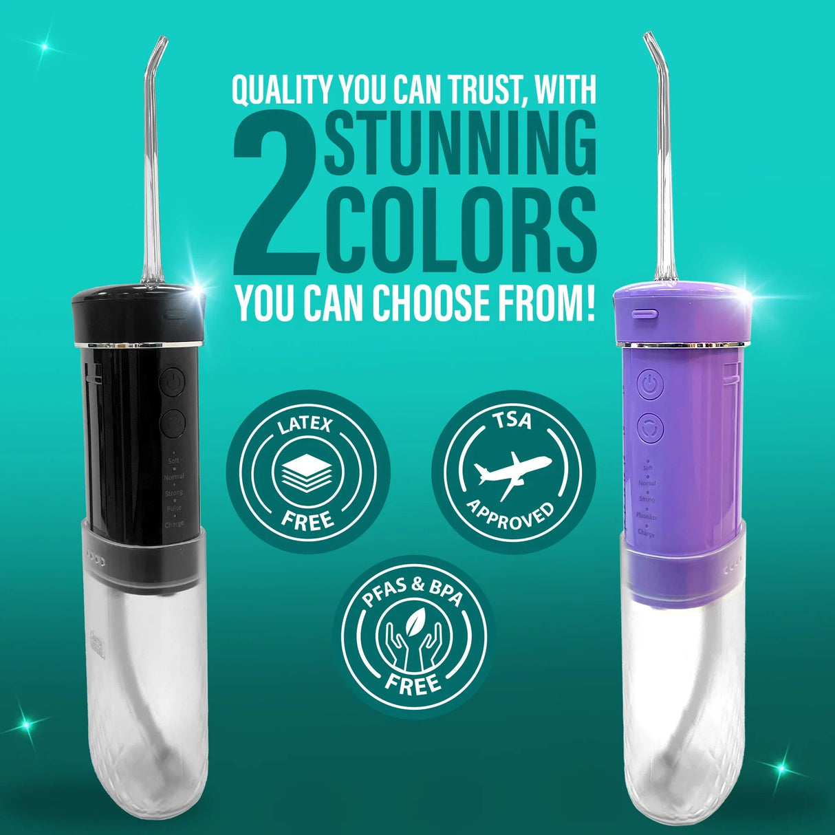 Compact Dental Water Flosser (180 ml)