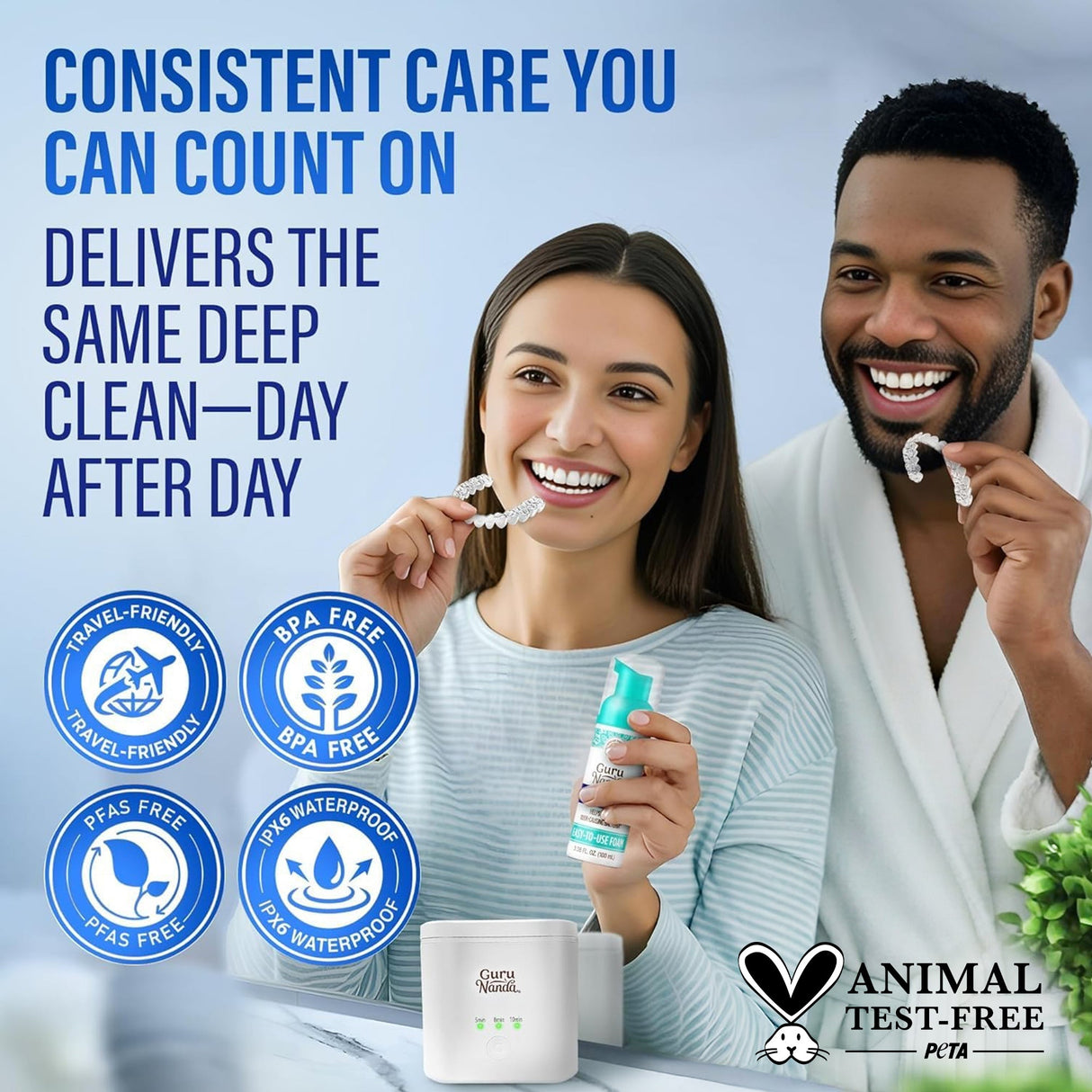 Retainer, Denture & Aligner Foam Cleaner & Cleaning Pod