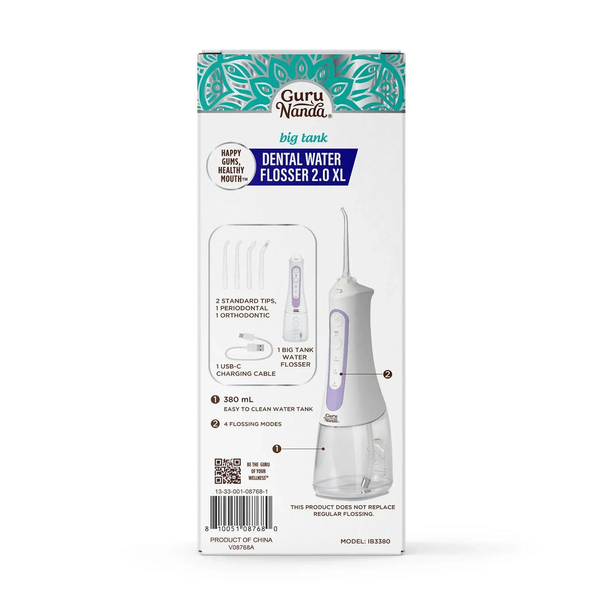 Deep Clean Dental Water Flosser 2.0 XL (380ml)