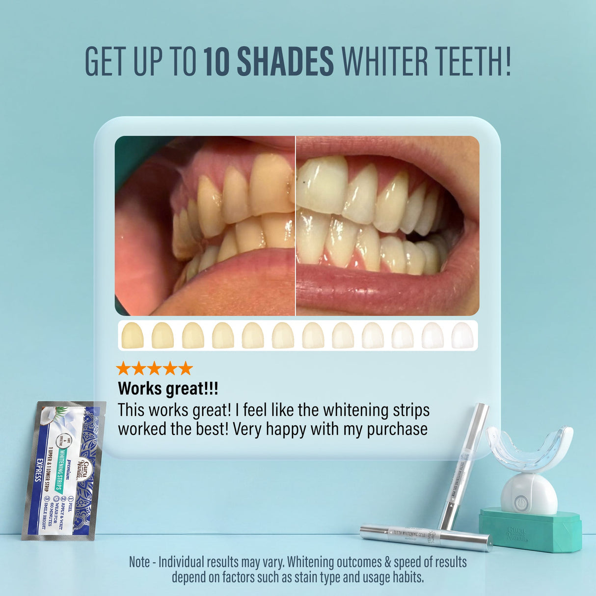 Wireless LED Teeth Whitening Kit