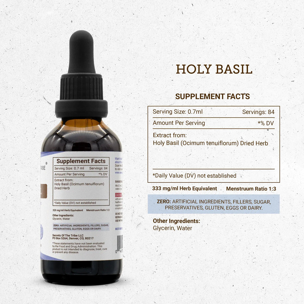 Secrets of the Tribe Holy Basil Tincture