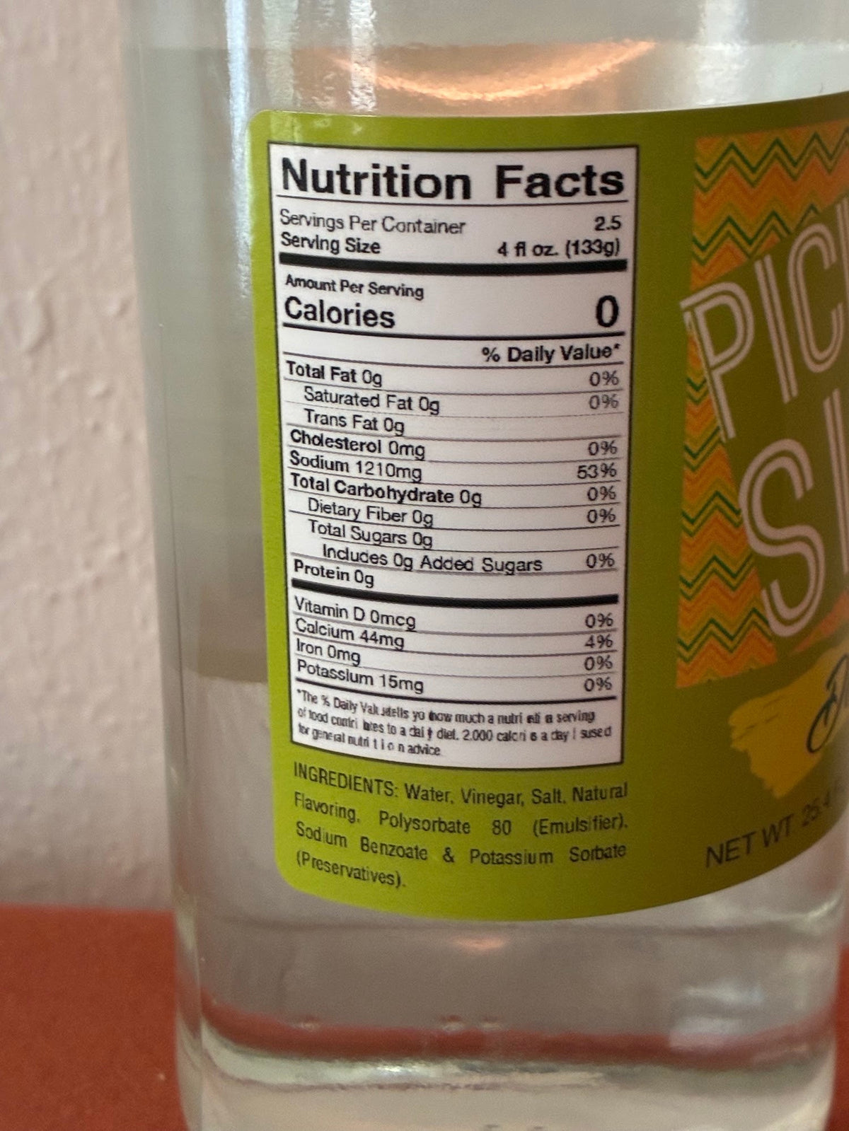 Cinderosa Ranch Pickle Sips® – Dill 25.4 fl oz (750 ml)