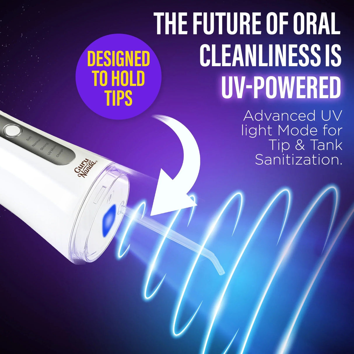 Advanced Water Flosser 3.0 with UV & 24 Aquapods