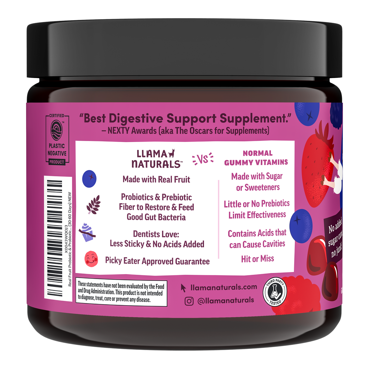 Kids Prebiotic & Probiotic Gummies, Mixed Berry (60 ct)