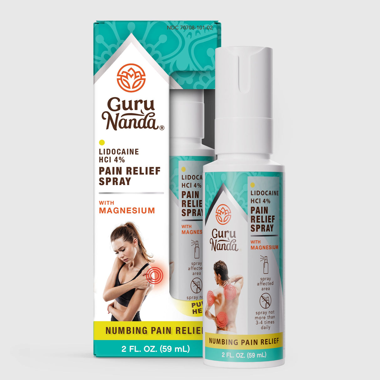 Lidocaine Pain Relief Spray with Magnesium