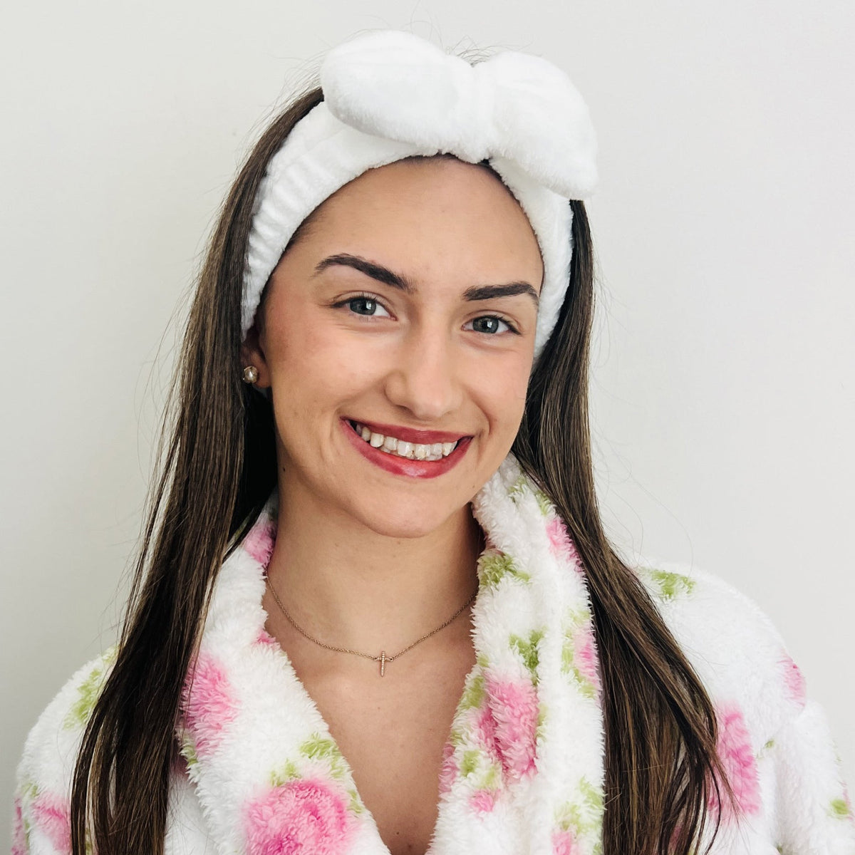 Headband with Bow in Logo Bag (White Only)