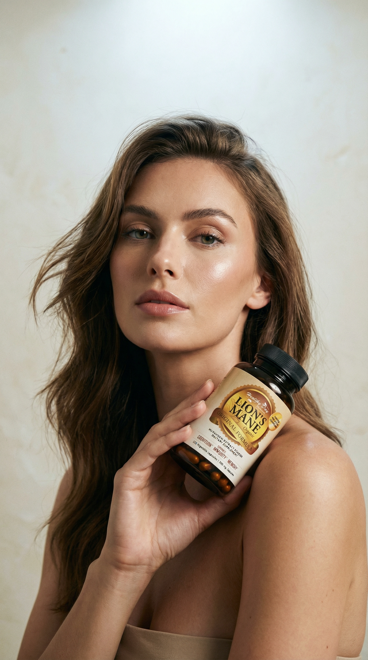 Lion’s Mane Mushroom Capsules – Supports Focus, Memory & Mental Clarity