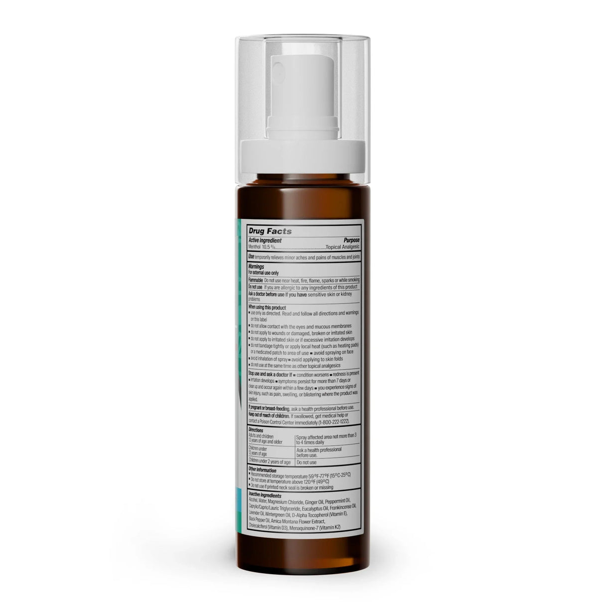 Menthol with Magnesium Spray for Pain Relief - Pack of 3
