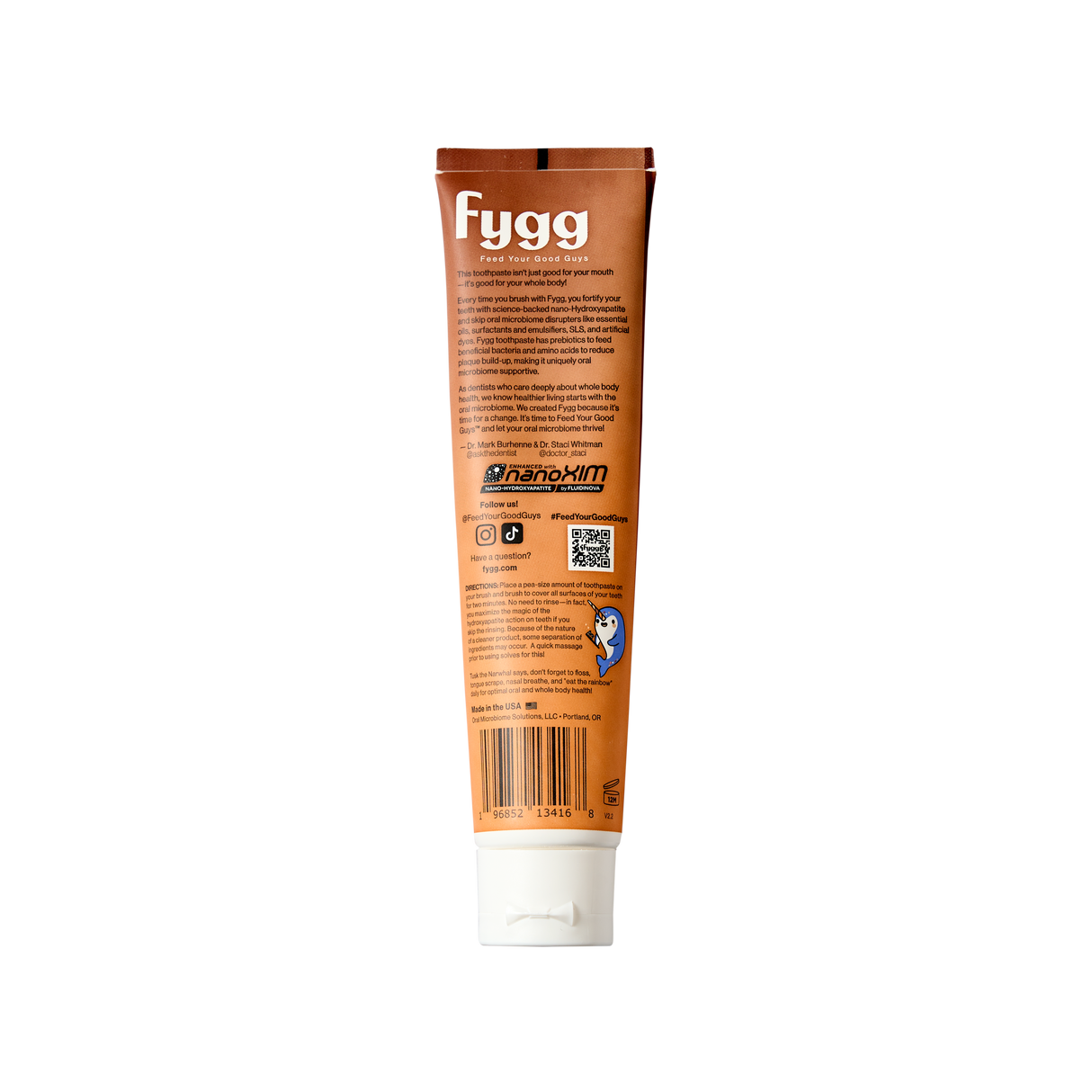 Nano-Hydroxyapatite Toothpaste with Prebiotics | Chocolate Swirl