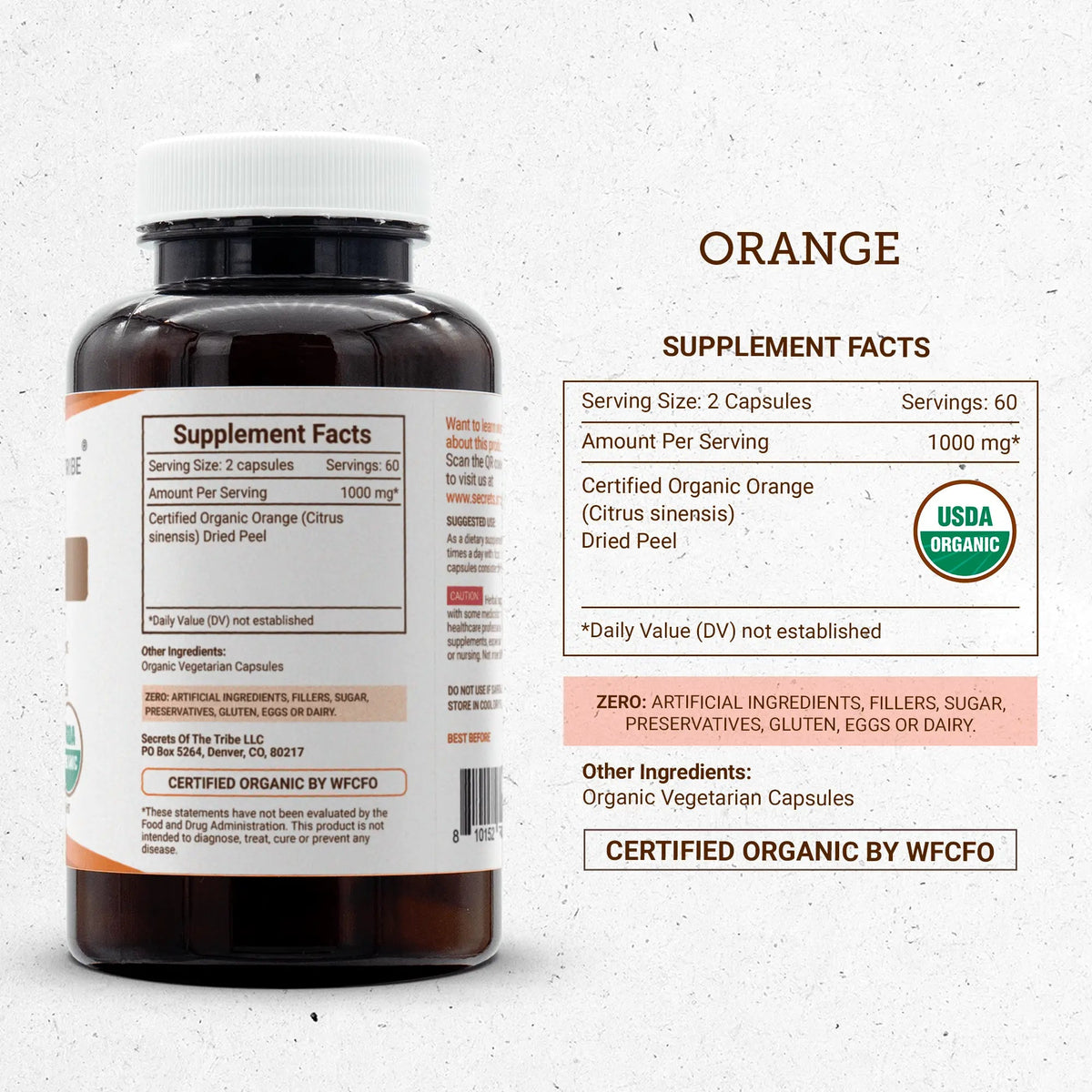 Secrets of the Tribe Orange Capsules