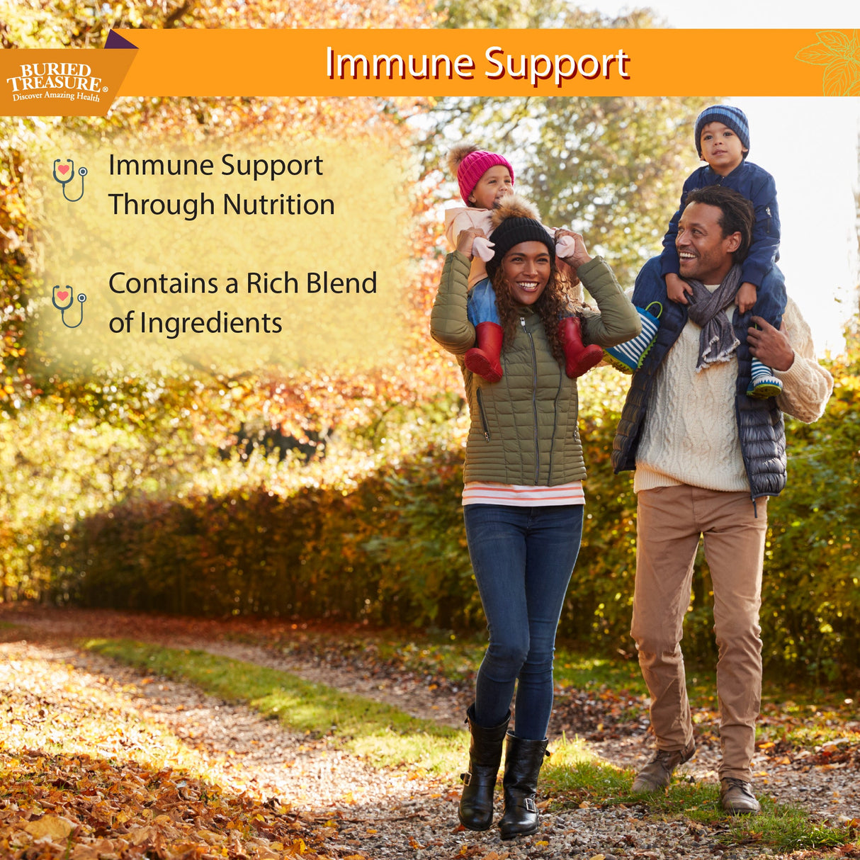 Buried Treasure Liquid Nutrients® Adult Daily Immune Wellness – Liquid Supplement with Vitamin C and Antioxidants