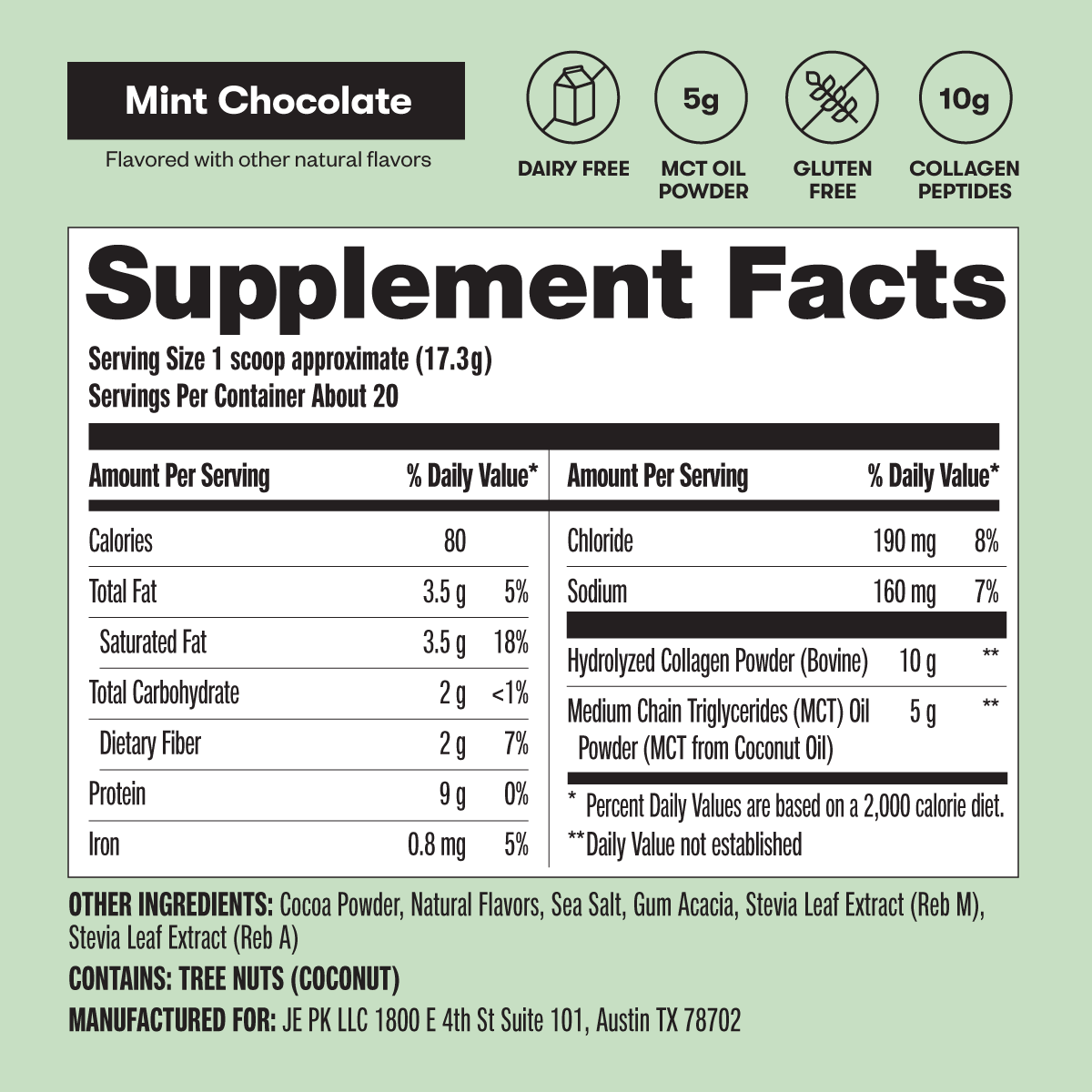 Grass-Fed Collagen Peptides & MCT Brain Boost