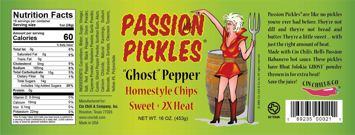 PASSION PICKLES® "GHOST" PEPPER HOMESTYLE CHIPS
