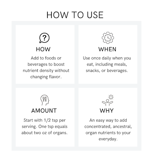 Pluck Pure Organs – Animal-Based Superfood Powder